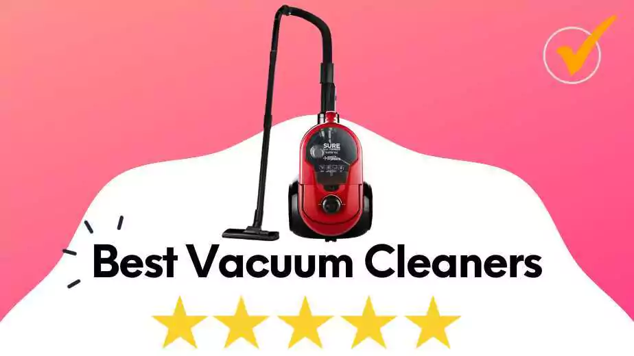 removing dust with a vacuum cleaner