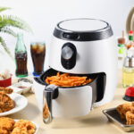 air fryer with different food items