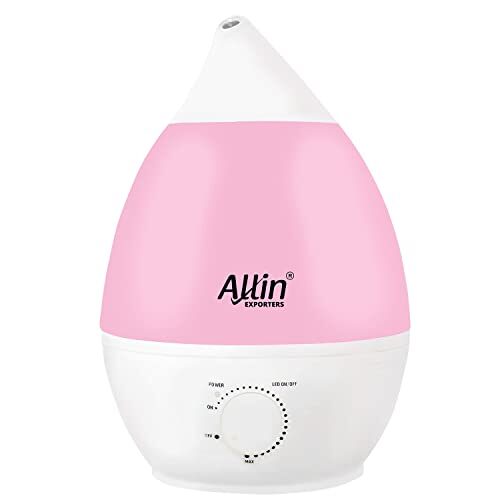 Allin Exporters J66 Ultrasonic Humidifier Cool Mist Air Purifier for Dryness, Cold & Cough Large Capacity for Room, Baby, Plants, Bedroom (2.4 L) (1 Year Warranty)