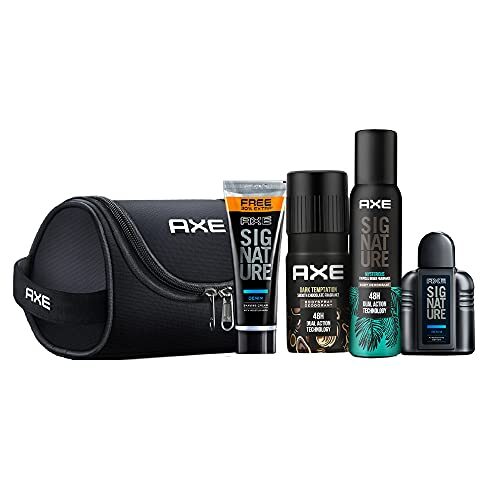 Axe Men'S Grooming Kit - Body Perfume, Deodorant Bodyspray, After Shave Lotion, Shaving Cream