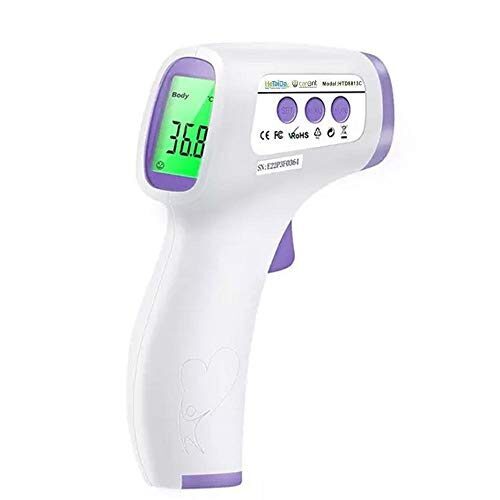 Carent hetaida Infrared Non Contact Digital Gun Thermometer with LCD Display for Infants Baby and Adults | CE & FDA Certified | 3 Years Warranty