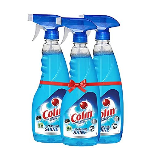 Colin Glass and Surface Cleaner Spray with Shine Boosters - 250 ml(Pack of 3)