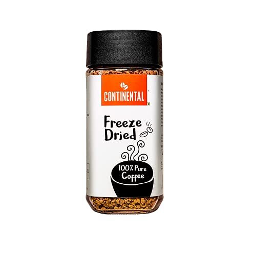Continental Freeze Dried 100% Pure Instant Coffee Powder, 100g Jar | Cold Coffee | Black Coffee |