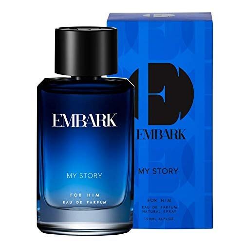 EMBARK My Story for Him, perfume for men, branded 100ml Long Lasting Smell Citrus, Spicy, Aquatic All-Day Fragrance for Indian Skin
