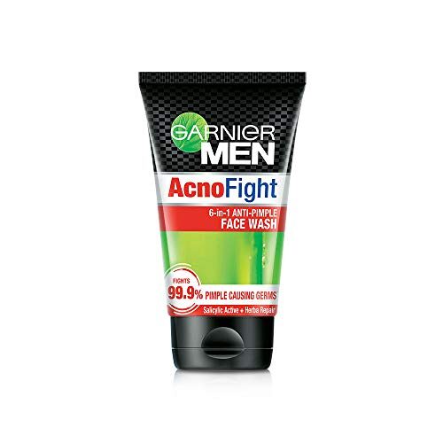 Garnier Men, Anti-Pimple Face Wash, Repairs Skin & Balances Oils, AcnoFight, 100 g