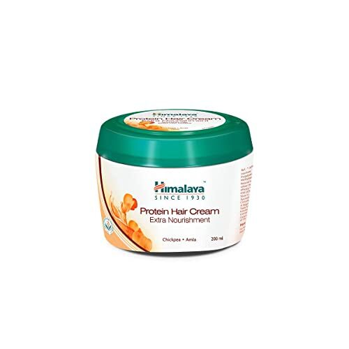 Himalaya Protein Hair Cream | Controls Hair Damage & Improves Hair Conditioning | Non Sticky Oil Replacement Hair Cream| With Chickpea & Amla | For Women & Men | 200ml