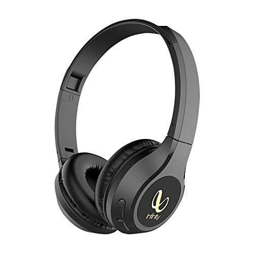 Infinity (JBL) Glide 500, 20 Hrs Playtime with Quick Charge, Wireless On Ear Headphone with Mic, Deep Bass, Dual Equalizer, Bluetooth 5.0 with Voice Assistant Support (Black)