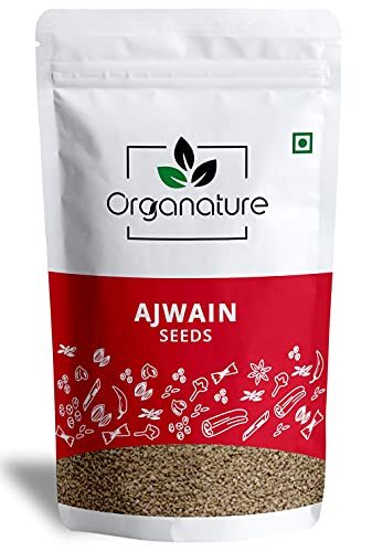 Organature Organic Fresh Whole Ajwain Seeds USDA Certified | Carom Seeds | Ajamo | Bishop's Weed Pack of - (400 Grams)
