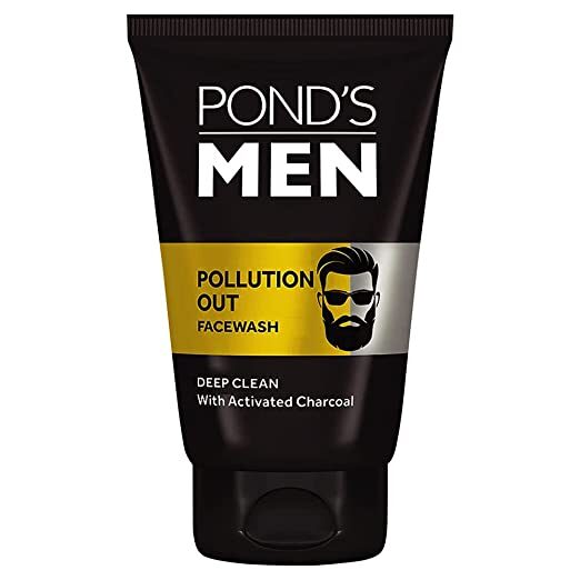 Pond's Men Pollution Out Activated Charcoal Deep Clean Facewash, 50 g