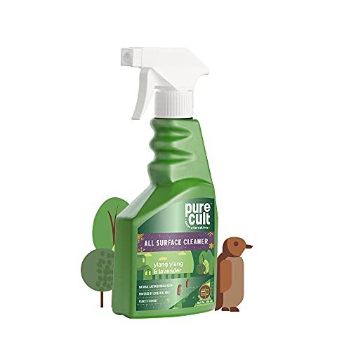 PureCult All Surface Cleaner with Yang-Ylang and Lavender Essential Oils - Biodegradable - Kids and Pet Friendly – 500ml (ASCL_YYL_500)