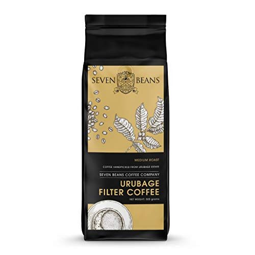 Seven Beans - URUBAGE South Indian Filter Coffee Powder - Coffee: 80%, Chicory: 20% ,500 g (Medium Roast)