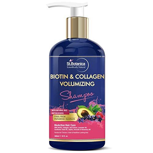 StBotanica Biotin & Collagen Volumizing Hair Shampoo - 300ml - No Sulphate, No Parabens, No Silicon