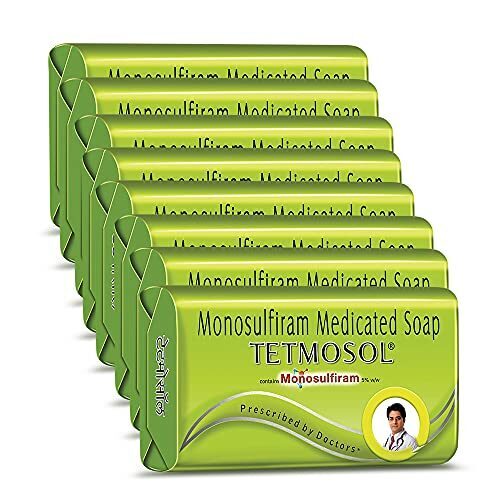 Tetmosol Medicated Soap- fights skin infections, itching with lime like fragrance for daily bathing - Pack of 8 (8x100gms)