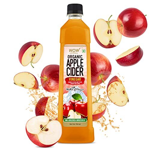 WOW Life Science Organic Apple Cider Vinegar - 750 ml