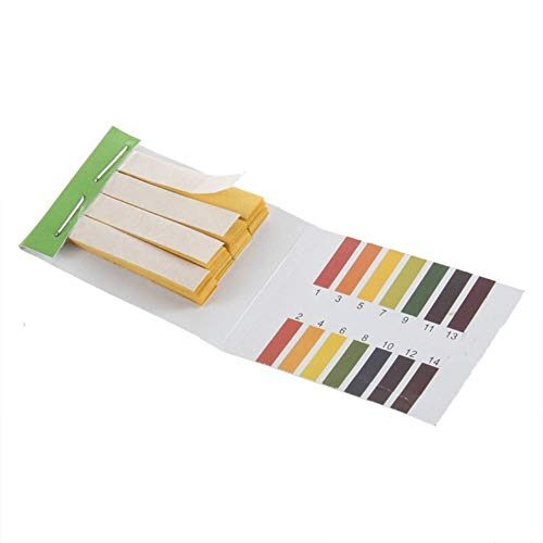 YKS 5841611 Full pH 1-14 Test Indicator Litmus Paper Water Soil Testing Kit, 80 Strips
