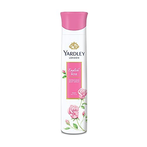 Yardley London English Rose Refreshing Deodorant Body Spray For Women, 150ml