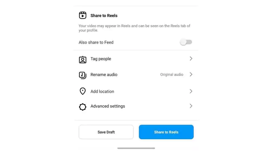 option to disable reels from Instagram