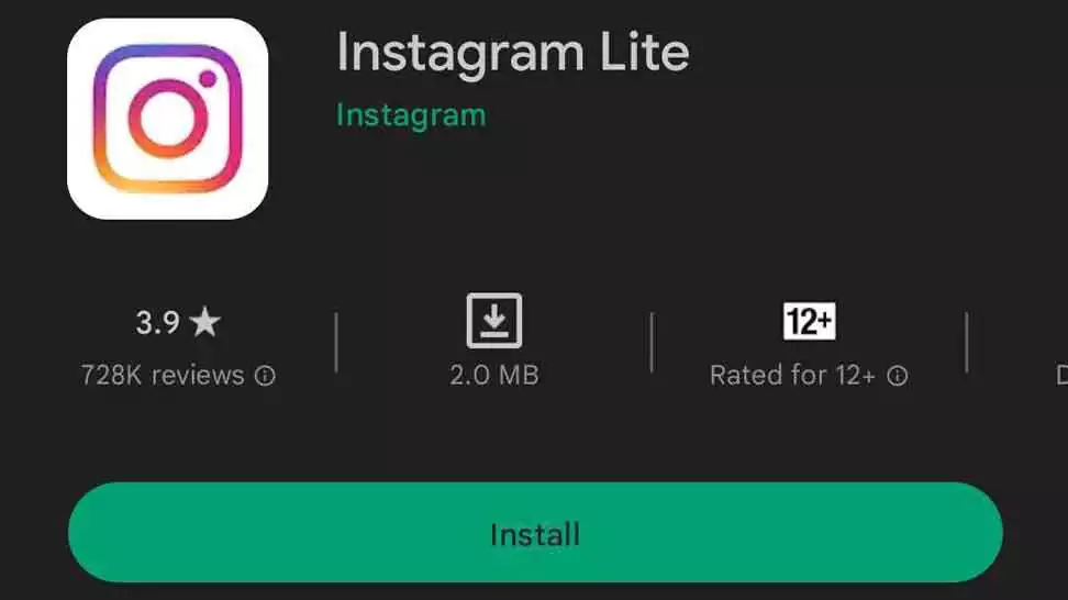 instagram lite app on android