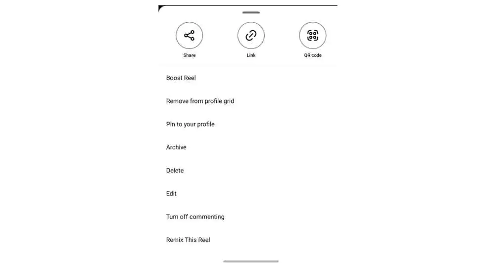 tab to hide reels from your instagram feed
