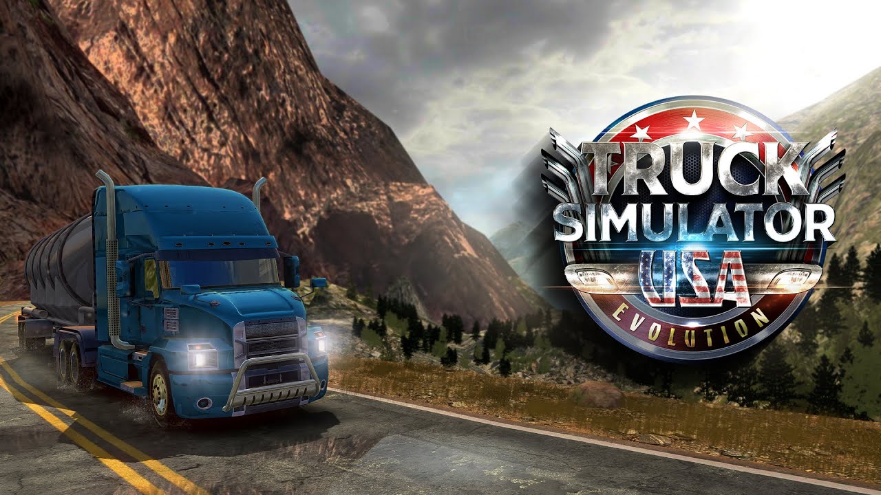truck simulator USA game poster