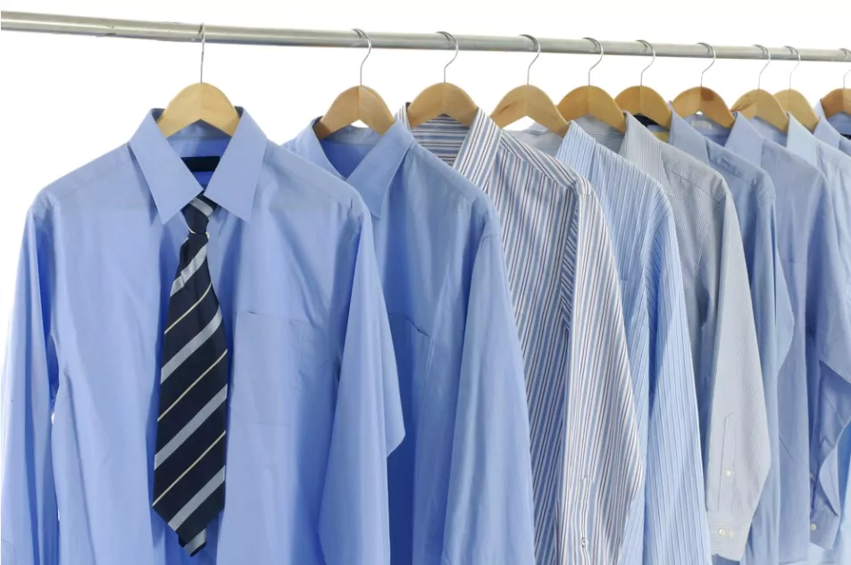 hanging shirts properly in a hanger