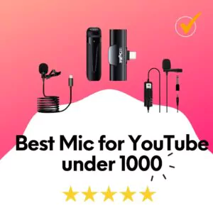 best mic for youtube under 1000