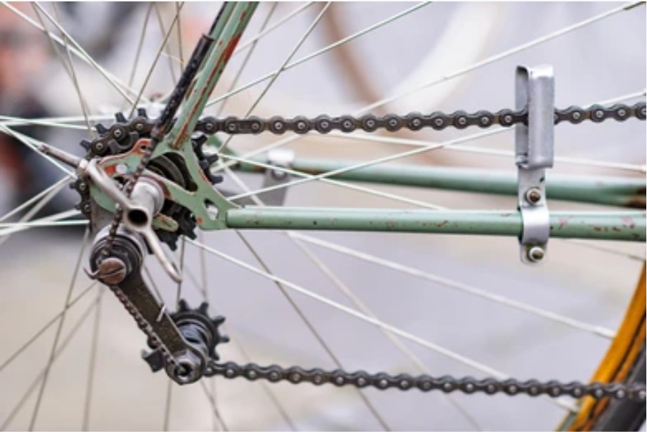 shifting the chain to the smallest chainring