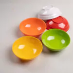 different colour melamine material bowls