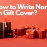 how to write name on gift cover