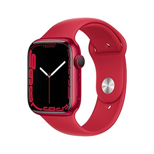 Apple Watch Series 7 (GPS, 45mm) - (Product) RED Aluminium Case with (Product) RED Sport Band - Regular