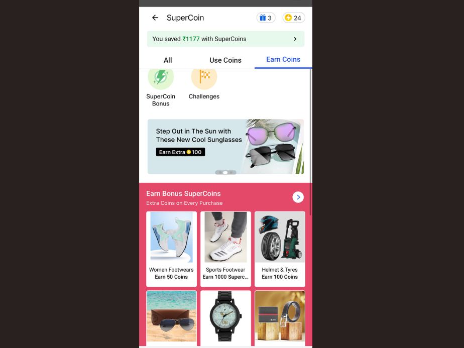 shopping and earning flipkart supercoins on partner platforms