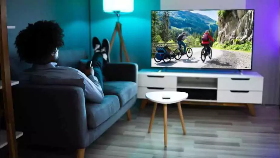 led tv in a room