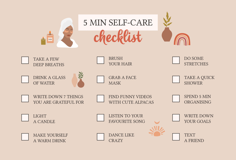 self care check list