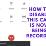 disable auto call recording in android