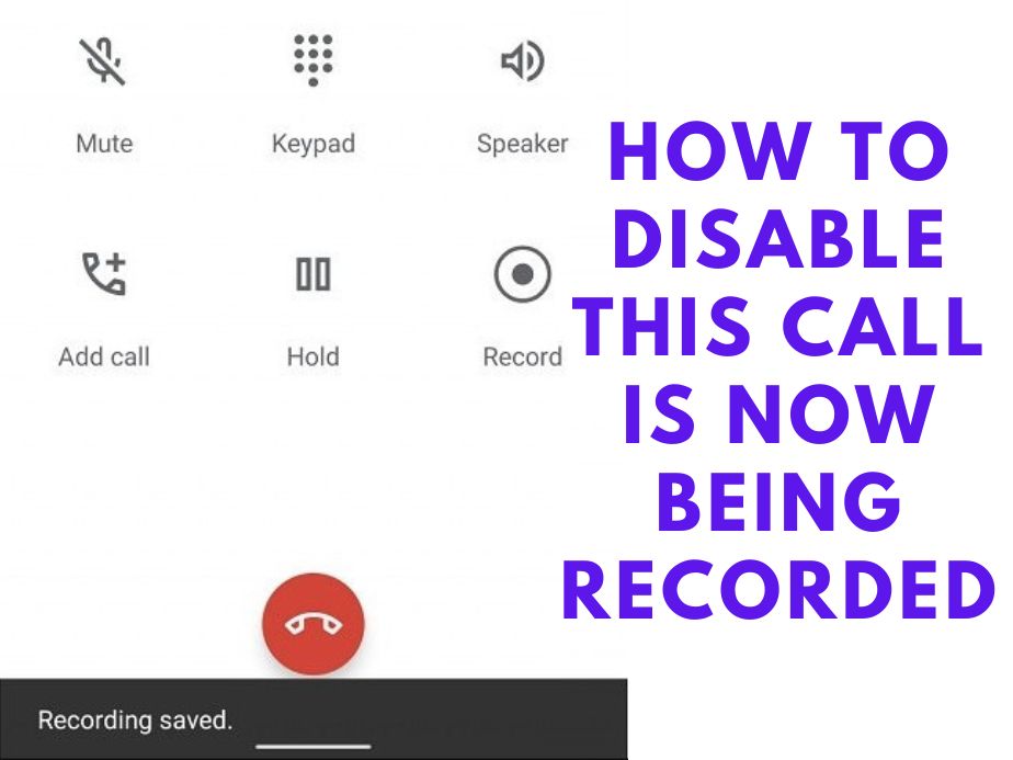 disable auto call recording in android