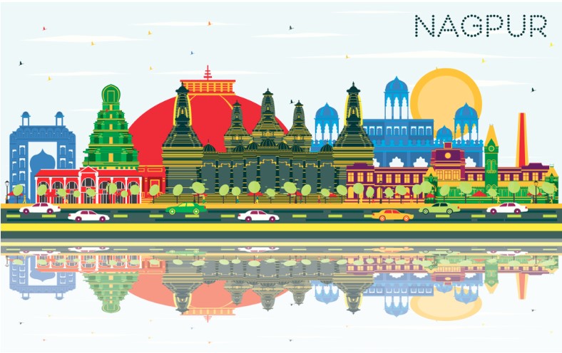 nagpur india city skyline