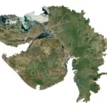 gujarat india map 3d rendering