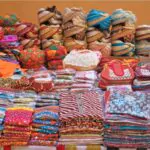 rajasthani street shop with rajasthani dresses and turbans for selling