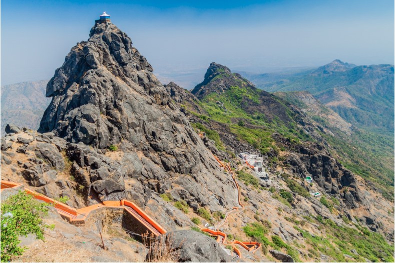 steps to girnar hill gujarat state india
