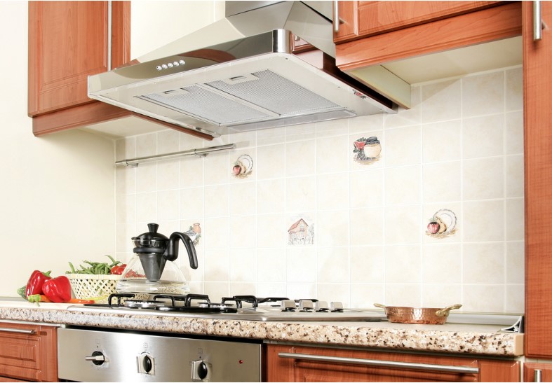 an image of chimney in modern kitchen