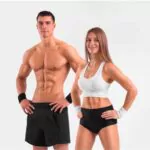 fit couple with athletic body