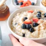 oatmeal porridge with berries and honey healthy breakfast food eating healthy breakfast porridge oats