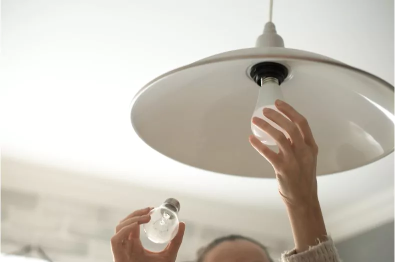 power saving led lamp changing