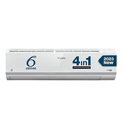 Whirlpool 1.5 Ton 5 Star, Flexicool Inverter Split AC (Copper, Convertible 4-in-1 Cooling Mode, HD Filter 2023 Model, S3I3AD0, White)