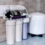 household filtration system water treatment concept use of water purifier at home