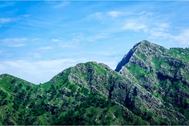 beautiful view of trikutta hills