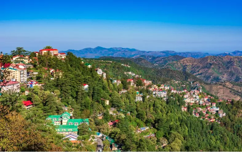 view of shimla in summer