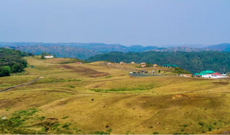 aerial view of mawphlang sacred groove