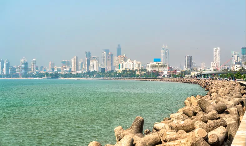 view of mumbai from marine drive