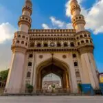 charminar in hyderabad on a bright sunny day